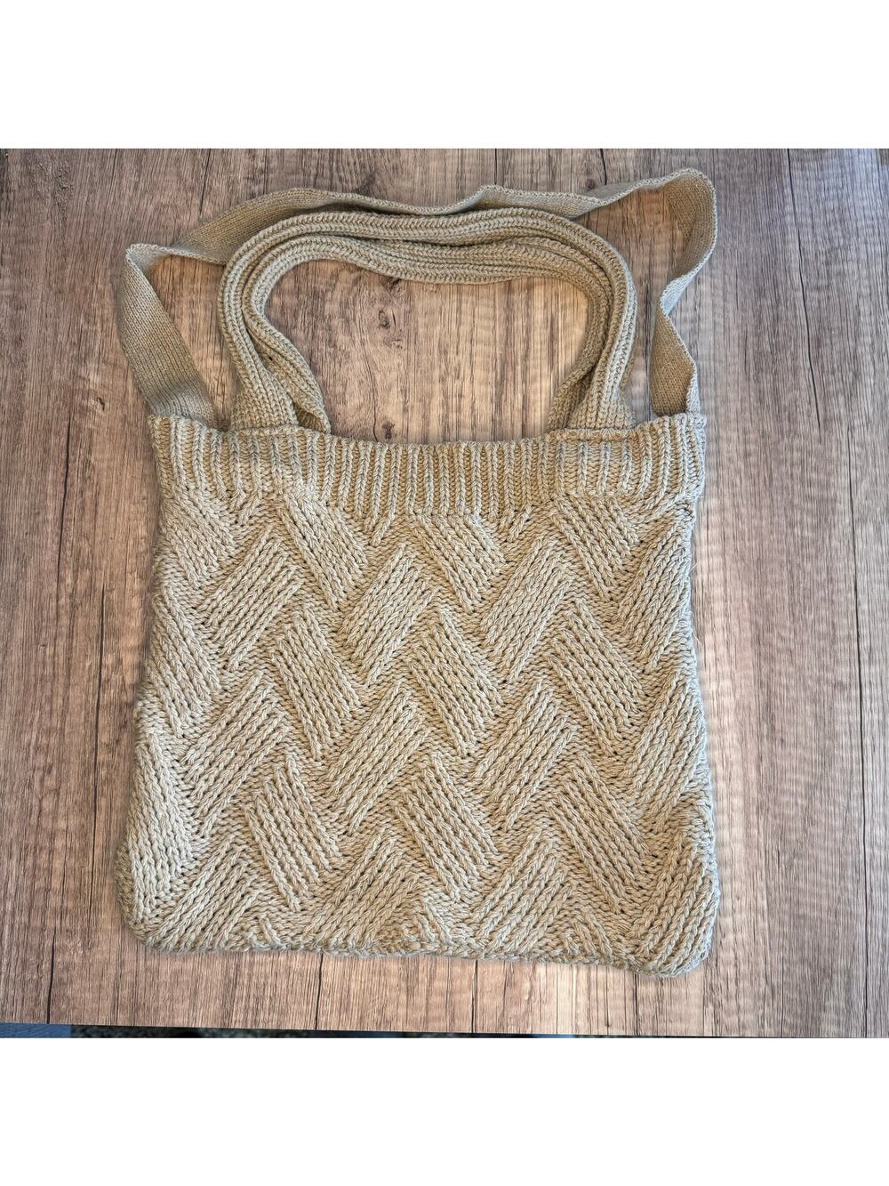 Boho Knit Crossbody Purse Neutral Bag NEW FAST SHIP Travel Bag